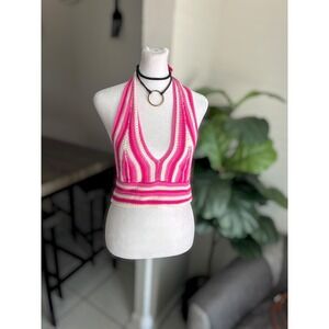 SHEIN Size S Crochet Halter Top
